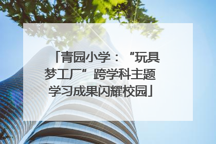 青园小学：“玩具梦工厂”跨学科主题学习成果闪耀校园