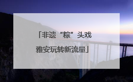 非遗“粽”头戏 雅安玩转新流量