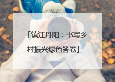 镇江丹阳：书写乡村振兴绿色答卷