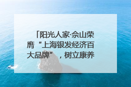 阳光人家·佘山荣膺“上海银发经济百大品牌”，树立康养行业新标杆