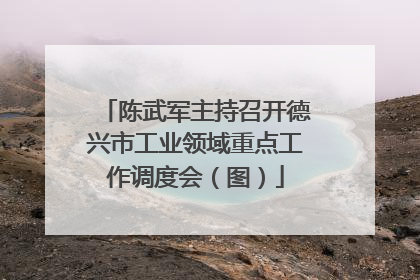 陈武军主持召开德兴市工业领域重点工作调度会（图）