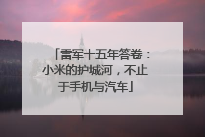 雷军十五年答卷：小米的护城河，不止于手机与汽车
