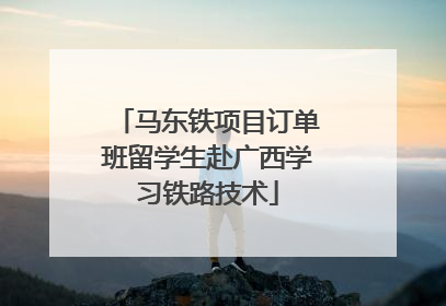 马东铁项目订单班留学生赴广西学习铁路技术