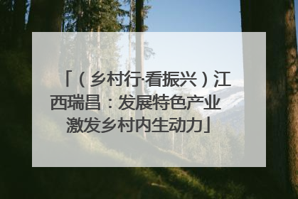 （乡村行·看振兴）江西瑞昌：发展特色产业 激发乡村内生动力