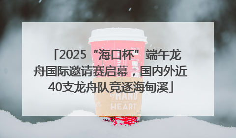 2025“海口杯”端午龙舟国际邀请赛启幕，国内外近40支龙舟队竞逐海甸溪