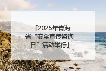 2025年青海省“安全宣传咨询日”活动举行