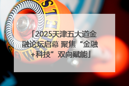 2025天津五大道金融论坛启幕 聚焦“金融+科技”双向赋能