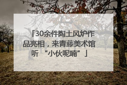 30余件陶土风炉作品亮相，来青藤美术馆听 “小伙呢喃”
