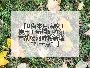 U街本月底竣工使用！新疆阿拉尔市胡杨河畔将新增“打卡点”